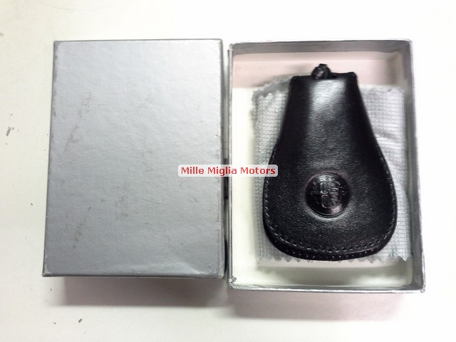 Alfa Romeo key chain ring leather black	 	5916041